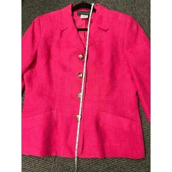 harve benard Pink Linen Blazer - Picture 6 of 7